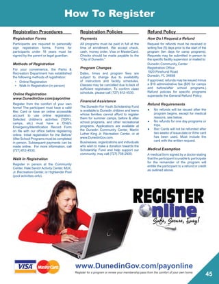 Brochure Inspiration: Spring 2016 Recreation