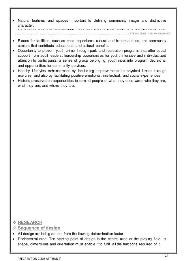 Recreation center thesis pdf image