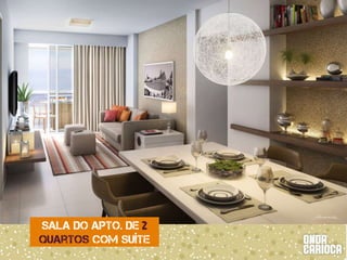 SALA do apto. de 2 
quartos com suíte 
 