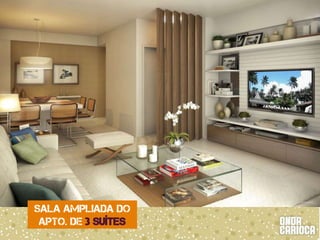Sala ampliada do 
apto. de 3 suítes 
 