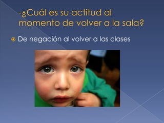  De negación al volver a las clases
 