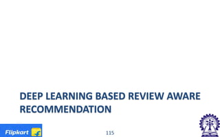 DEEP LEARNING BASED REVIEW AWARE
RECOMMENDATION
115
 