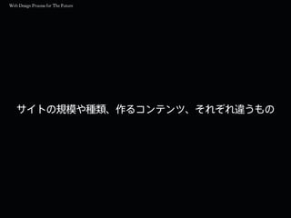 サイトの規模や種類、作るコンテンツ、それぞれ違うもの
 