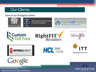 Thursday, Augus
                                          t 16, 2012




    Some of our Prestigious Clients




Solutions That Drive Global Businesses…
 