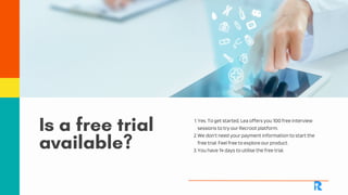 Recroot Lea - AI based interview platform - Product Brochure | PDF