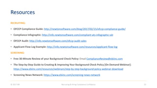 Ofccp Infographic Recruit and Hire With Compliance Confidence | PDF