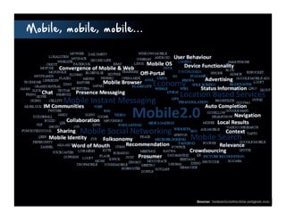 Mobile, mobile, mobile...




                            Source: heikescholz@mobile-zeitgeist.com
 