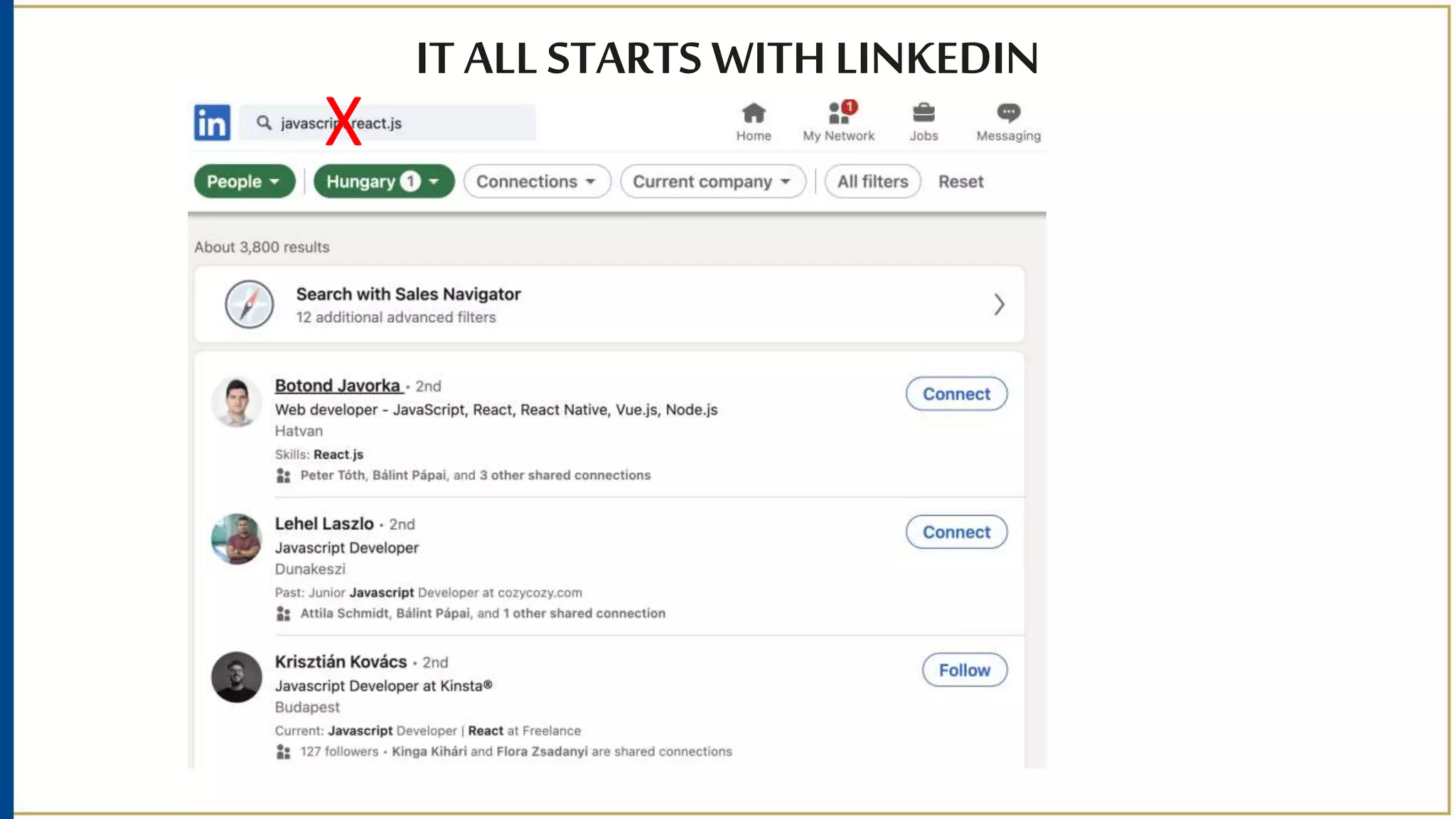 IT ALL STARTS WITH LINKEDIN
X
 