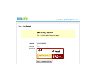 Recruiting via microblog, Twitter