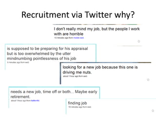 Recruiting via microblog, Twitter