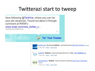 Recruiting via microblog, Twitter