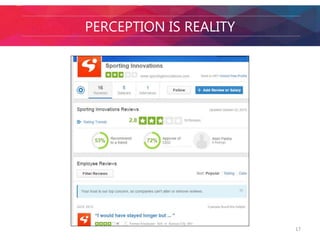 PERCEPTION IS REALITY 
17 
 