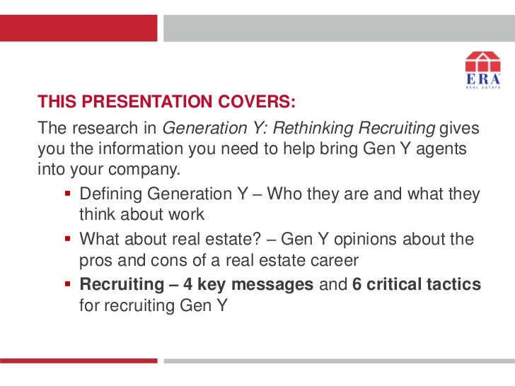 recruiting generation y to real estate sales recruiting generation y