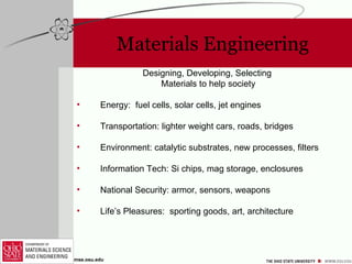 Materials Science and Engineering at Ohio State | PPT