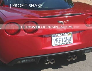 THE  POWER  OF PASSIVE INCOME kw  | PROFIT SHARE 
