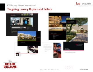 KW Luxury Homes International
Targeting Luxury Buyers and Sellers




                                © Copyright Keller Williams® Realty, Inc. 2012   www.kw.com
 