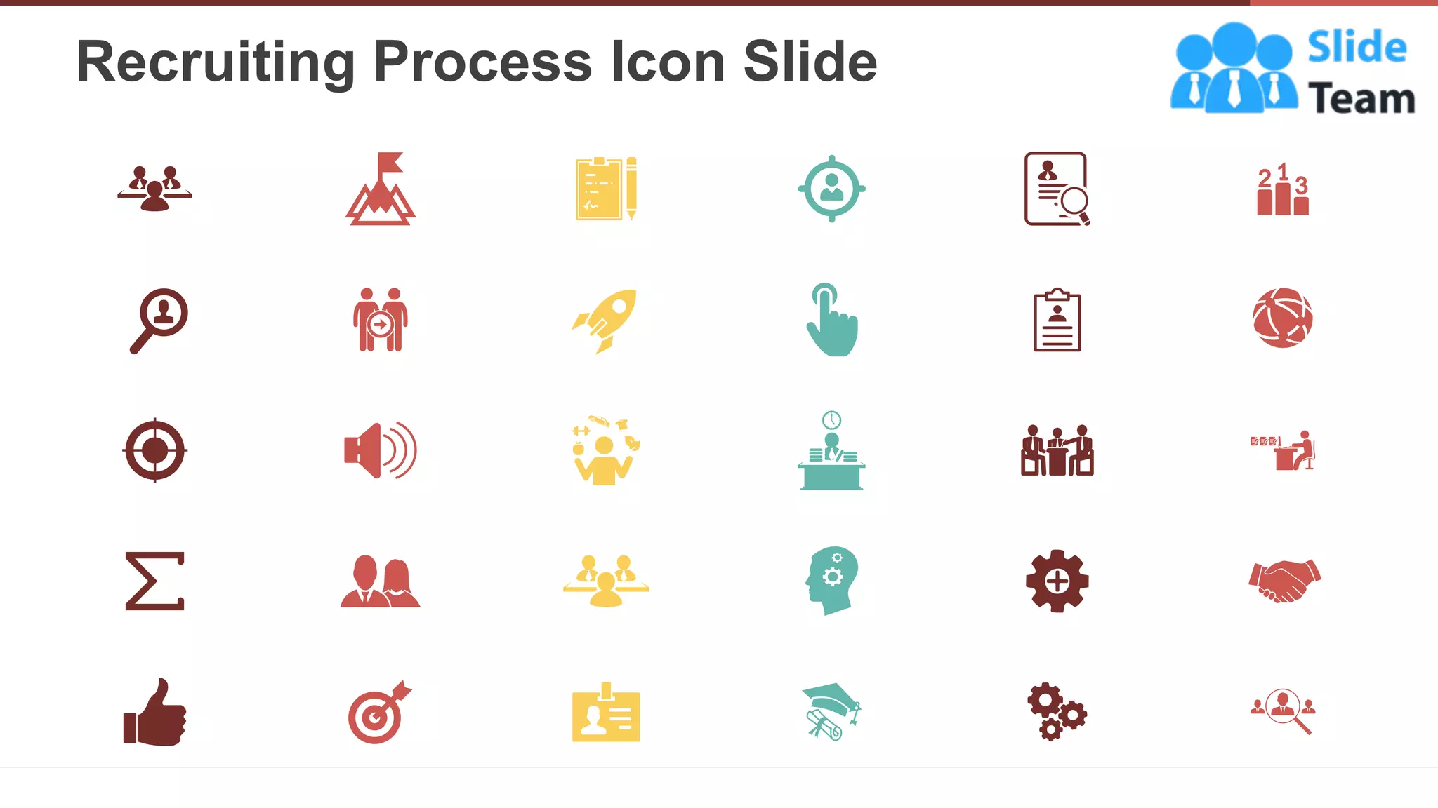 Recruiting Process Icon Slide
18
 