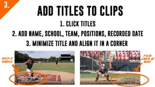 Create a Professional Baseball Recruiting Video Under $35