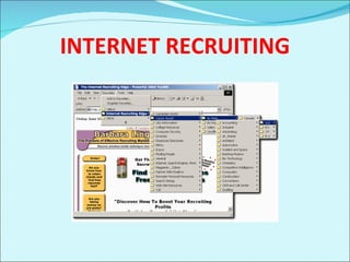 INTERNET RECRUITING 