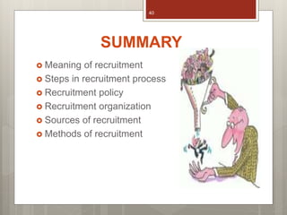 Recuitment Method Recruitment process, policy, method | PPTX