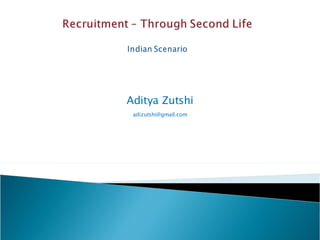 Aditya Zutshi [email_address] 