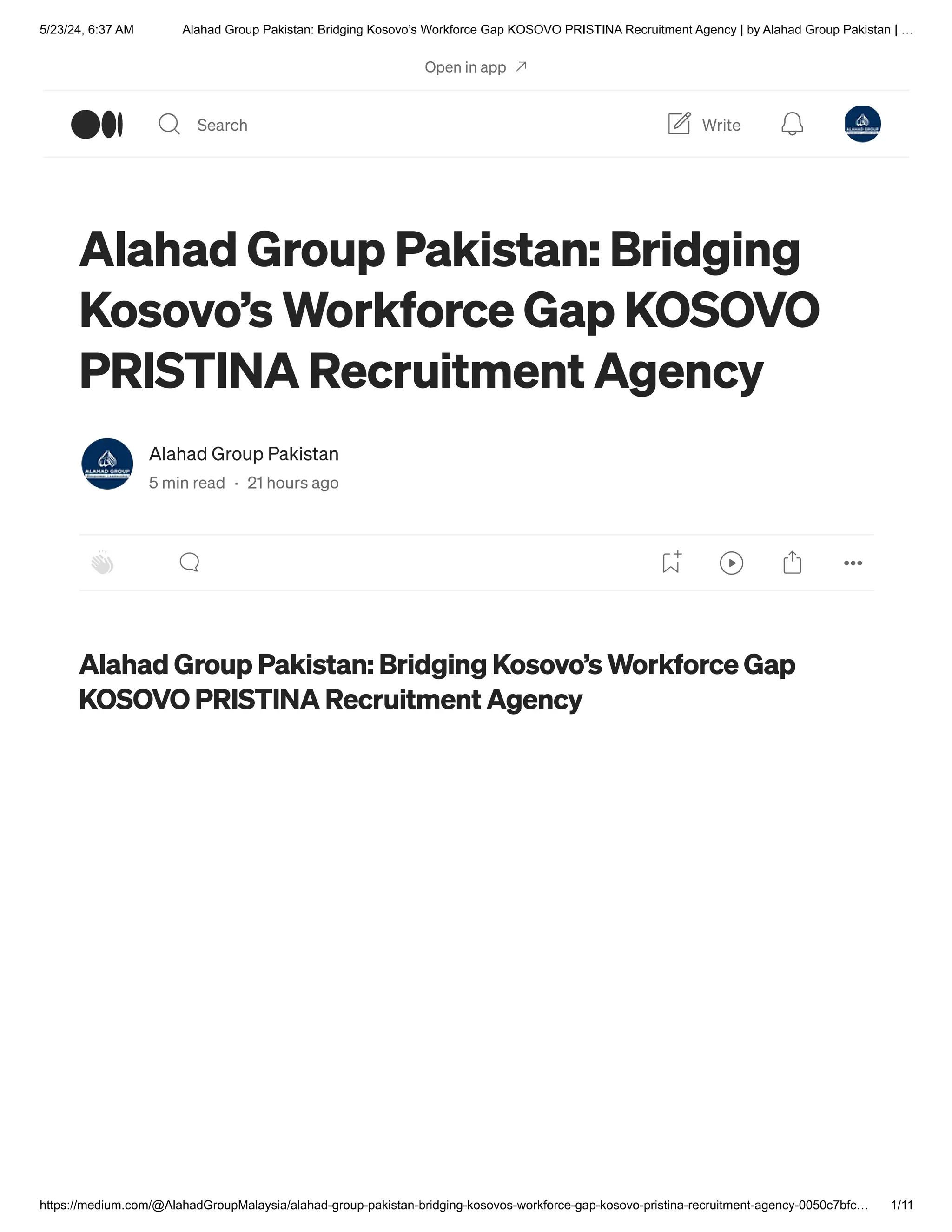 Recruitment Agency in Kosovo KOSOVO PRISTINA Recruitment Agency in Pakistan AL AHAD GROUP