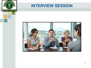 INTERVIEW SESSION
7
 