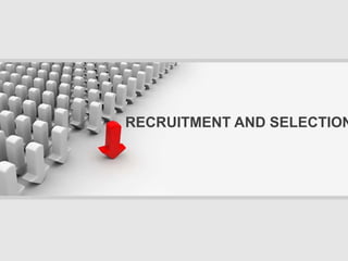 RECRUITMENT AND SELECTION
 