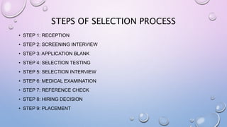 Recruitment and selection | PPTX