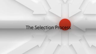 The Selection Process
 
