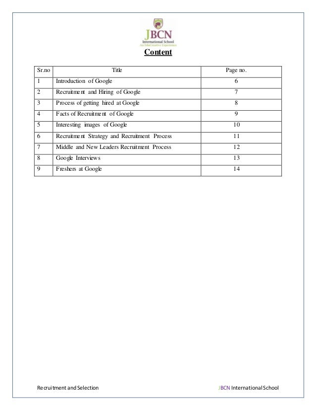 recruitment and selection process thesis report by iipm recruitment and selection process thesis report by iipm