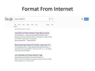 Format From Internet
 