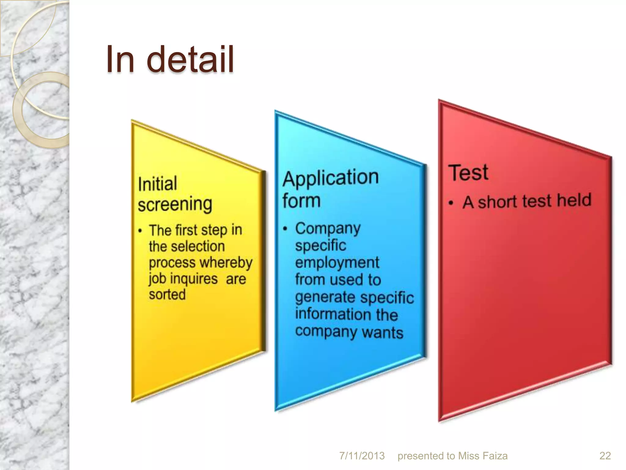 7/11/2013 presented to Miss Faiza 22
In detail
 