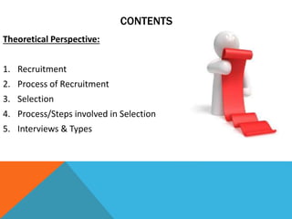 Recruitment and selection process | PPTX