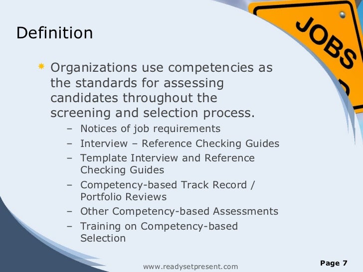 recruitment and selection powerpoint presentation who to use as job references