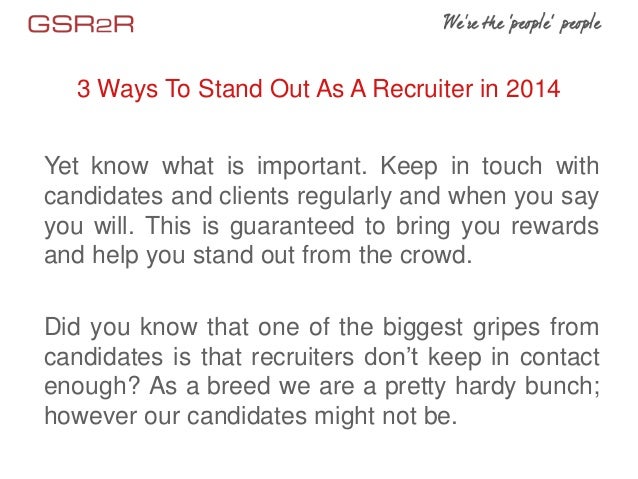 what makes you stand out from other candidates