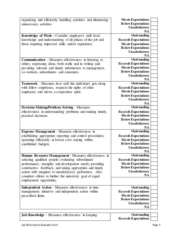 Recruitment coordinator performance appraisal