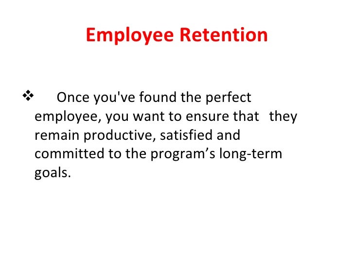 recruitment hiring and retention