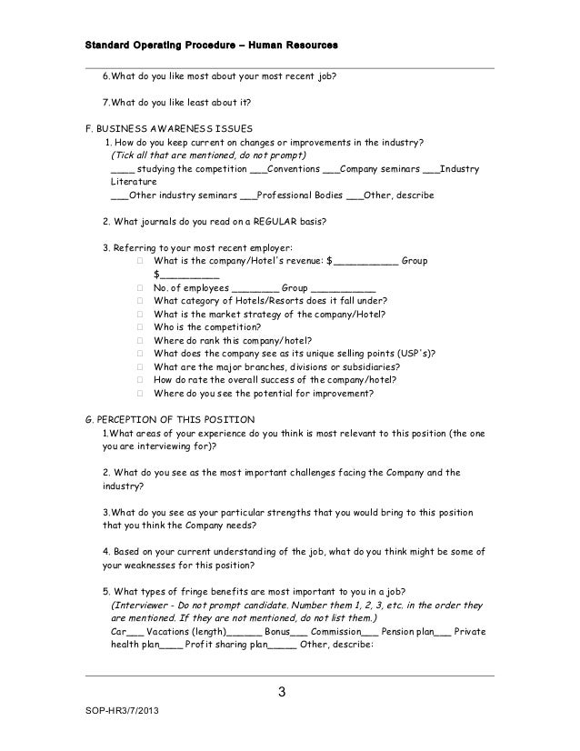 Recruitment Interview Procedure 1