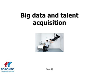 Page 23
Big data and talent
acquisition
 