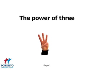 Page 42
The power of three
 