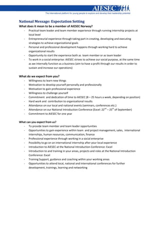 Recruitment message examples+ guidelines | PDF