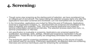 Recruitment process | PPTX