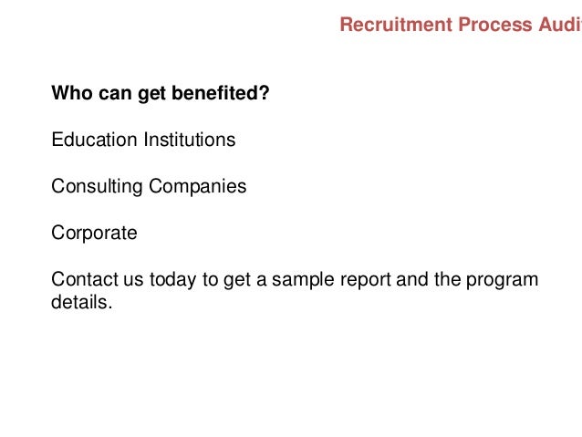 Recruitment Audit