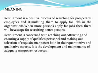 Recruitment process | PPT