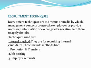 Recruitment process 