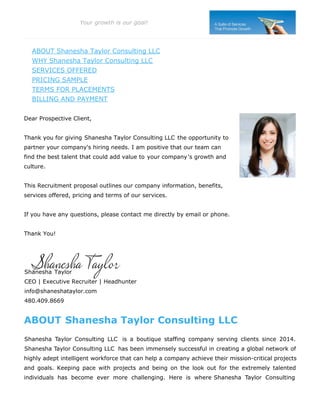 Recruitment proposal | PDF