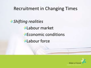 Recruitment Realities Changes And Challenges