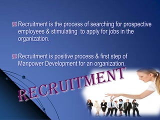 Recruitment & selection process of HRM | PPTX