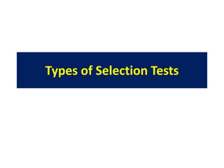 Selection Type Test Example Recruitment, selection, placement, induction | PPTX
